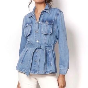 Blank NYC Denim Belted Jacket